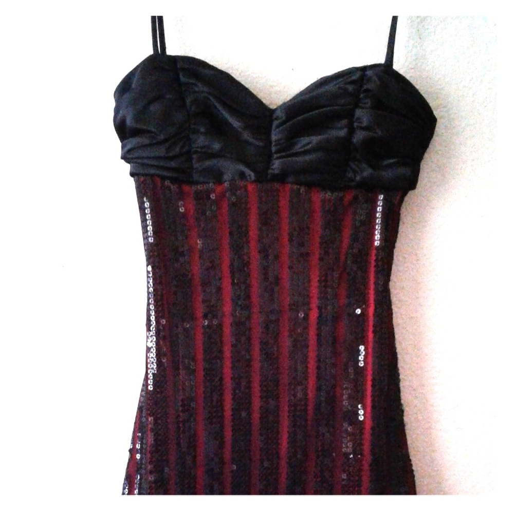 Spaghetti Strap Sequence Backless Club Dress